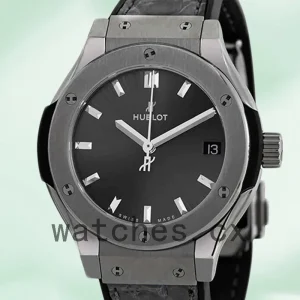 Hublot Classic Fusion 581.NX.7071.LR Men's 43mm Automatic Leather Strap
