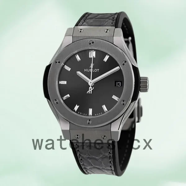 Hublot Classic Fusion 581.NX.7071.LR Men's 43mm Automatic Leather Strap - Image 2