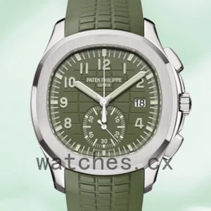 Patek Philippe Aquanaut 42mm Men's 5968G-010 Silver-tone Rubber Band