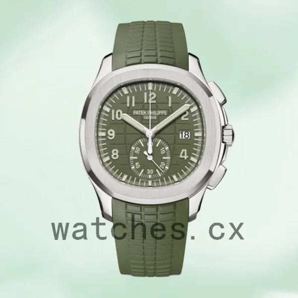 Patek Philippe Aquanaut 42mm Men's 5968G-010 Silver-tone Rubber Band - Image 2