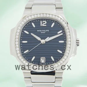 Patek Philippe Nautilus Ladies 32mm 7118/1200A-001 Blue Dial Silver-tone