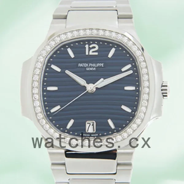 Patek Philippe Nautilus Ladies 32mm 7118/1200A-001 Blue Dial Silver-tone