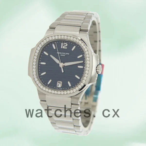 Patek Philippe Nautilus Ladies 32mm 7118/1200A-001 Blue Dial Silver-tone - Image 3