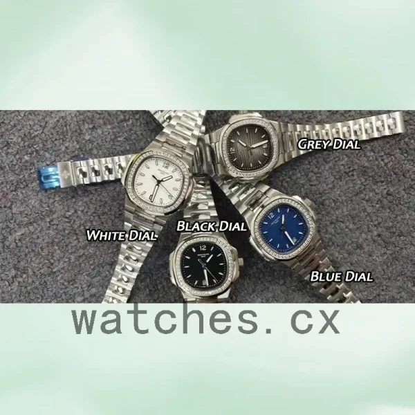 Patek Philippe Nautilus 7118/1200A-011 32mm Ladies Bracelet Quartz - Image 5