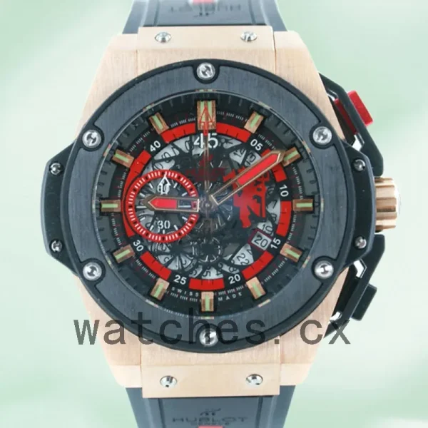 Hublot King Power Men's 716.NX.1129.RX.BYM12 48mm Rubber Band - Image 6