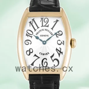 Franck Muller Cintrée Curvex 30mm 7502QZ Men's Quartz Leather Strap