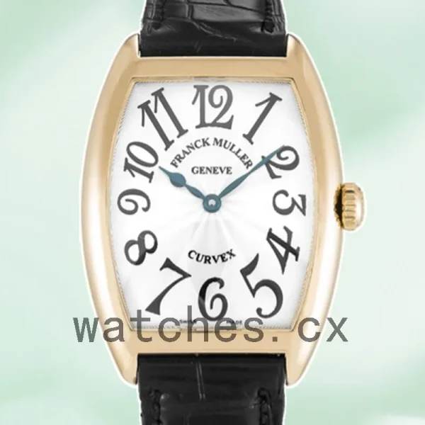 Franck Muller Cintrée Curvex 30mm 7502QZ Men's Quartz Leather Strap