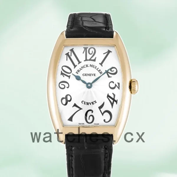 Franck Muller Cintrée Curvex 30mm 7502QZ Men's Quartz Leather Strap - Image 2