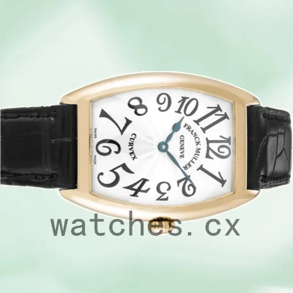 Franck Muller Cintrée Curvex 30mm 7502QZ Men's Quartz Leather Strap - Image 4