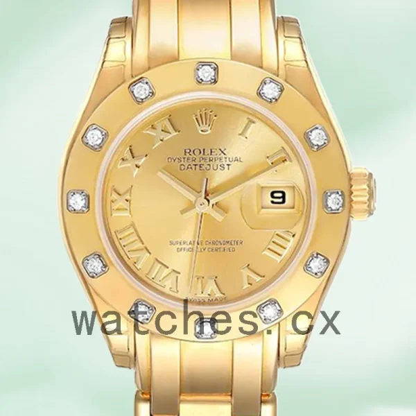 Rolex Pearlmaster 29mm 80318 Ladies Champagne Dial Automatic