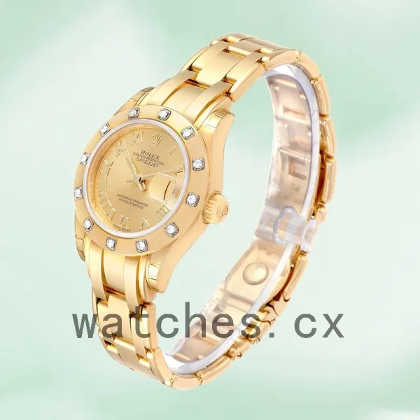 Rolex Pearlmaster 29mm 80318 Ladies Champagne Dial Automatic - Image 3
