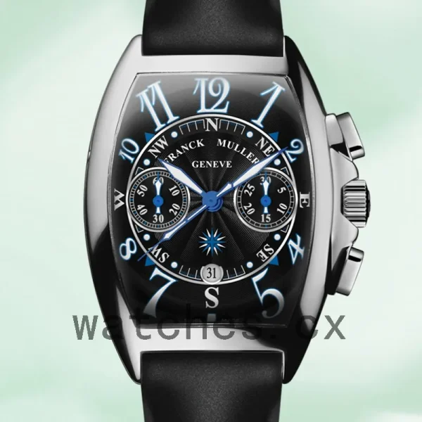 Franck Muller Mariner 40mm 8080 CC AT MAR Men's Black Dial Quartz