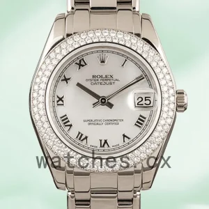 Rolex Pearlmaster 81339 36mm Unisex Mother of Pearl Dial
