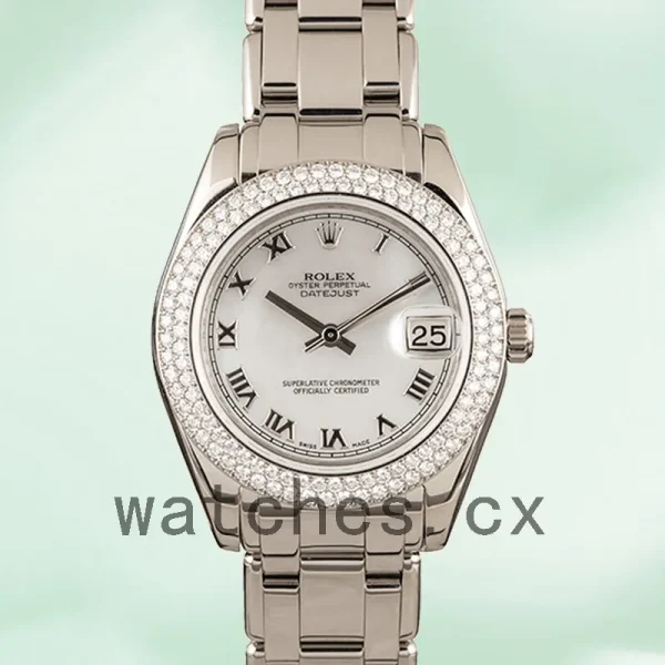Rolex Pearlmaster 81339 36mm Unisex Mother of Pearl Dial - Image 2