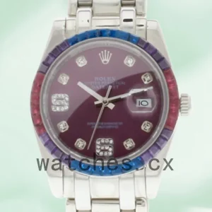 Rolex Pearlmaster 31mm Ladies 86349SAFUBL-42749 Silver-tone