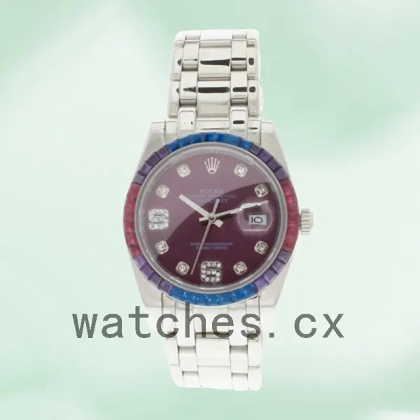 Rolex Pearlmaster 31mm Ladies 86349SAFUBL-42749 Silver-tone - Image 2