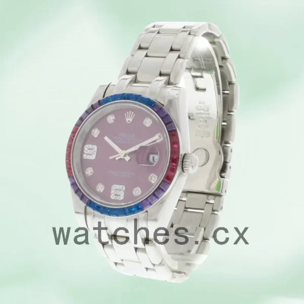 Rolex Pearlmaster 31mm Ladies 86349SAFUBL-42749 Silver-tone - Image 3