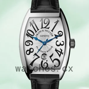 Franck Muller Casablanca 39mm 8880 SC DT Men's Leather Strap Silver Dial