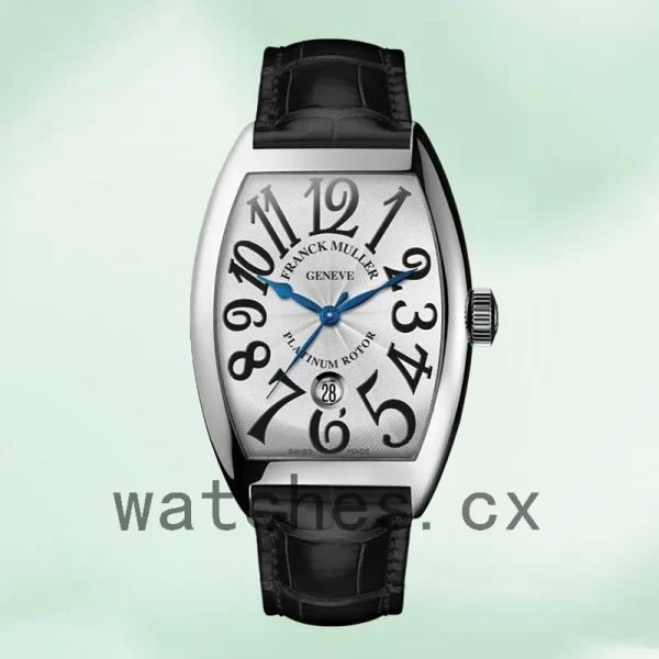 Franck Muller Casablanca 39mm 8880 SC DT Men's Leather Strap Silver Dial - Image 2