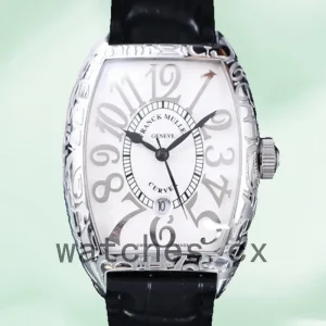 Franck Muller Cintrée Curvex Unisex 40mm 8880 CC AT Silver-tone Automatic