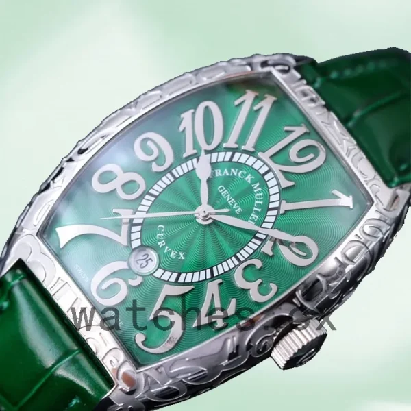 Franck Muller Cintrée Curvex Unisex 40mm 8880 CC AT Automatic Leather Strap - Image 3
