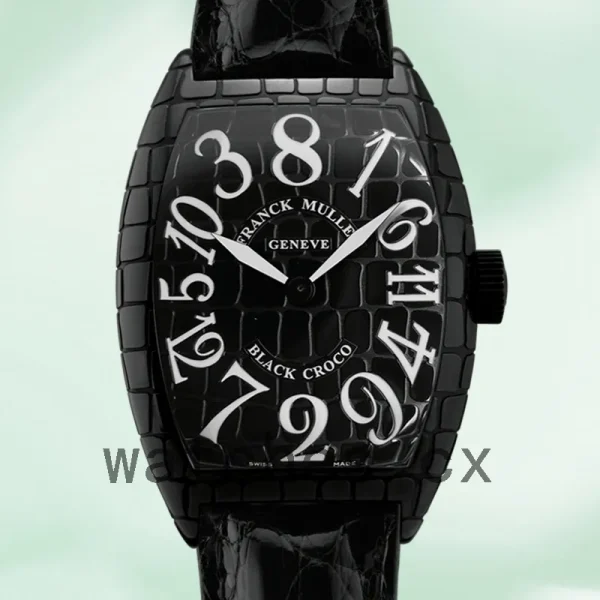 Franck Muller Croco 8880 CC AT BLK CRO Men's 40mm Automatic Leather Strap