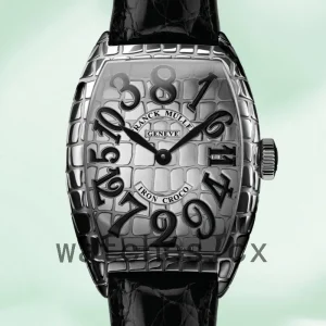 Franck Muller Croco 8880 CH IRO CRO Men's 40mm Silver Dial Leather Strap