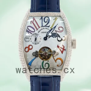 Franck Muller Cintrée Curvex 40mm 8881TPR Men's Silver Dial