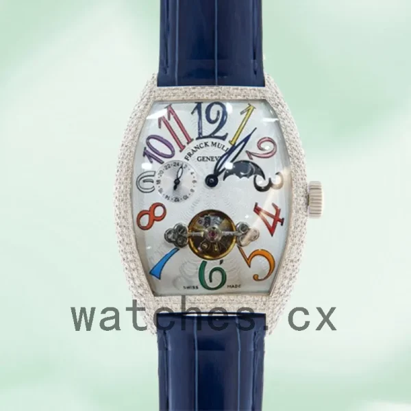 Franck Muller Cintrée Curvex 40mm 8881TPR Men's Silver Dial - Image 2