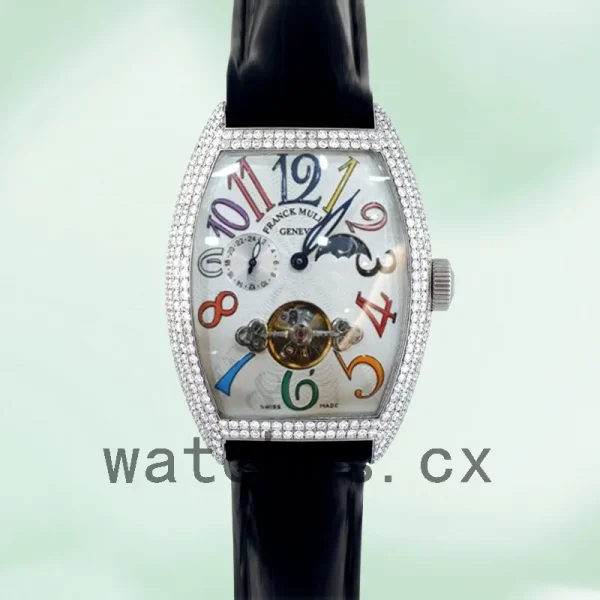 Franck Muller Cintrée Curvex 40mm Men's 8880TPR Silver Dial - Image 2