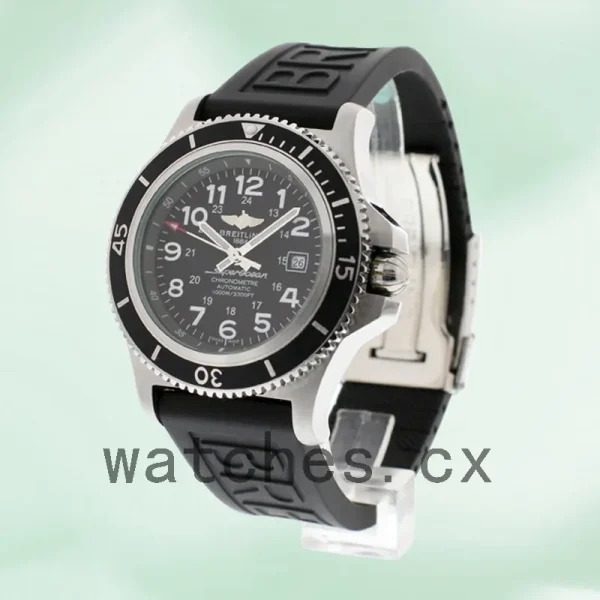 Breitling Superocean Men's 46mm A17365-K Automatic Black Dial - Image 3
