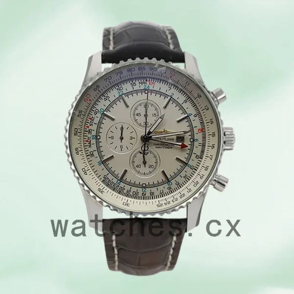 Breitling Navitimer Men's 46mm A24322 Strap Silver-tone - Image 2