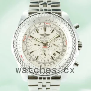 Breitling Bentley Motors A25362-A 46mm Men's Silver-tone White Dial