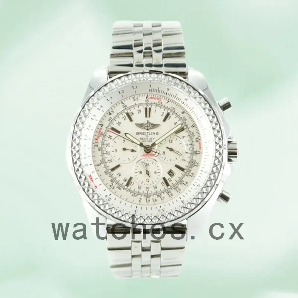 Breitling Bentley Motors A25362-A 46mm Men's Silver-tone White Dial - Image 2