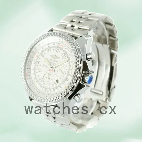 Breitling Bentley Motors A25362-A 46mm Men's Silver-tone White Dial - Image 3