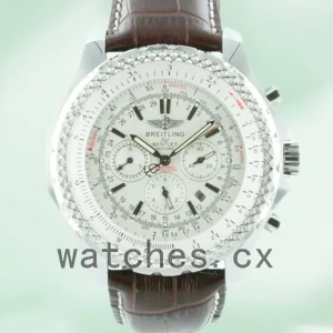 Breitling Bentley Motors Men's A25362-B 46mm White Dial Strap
