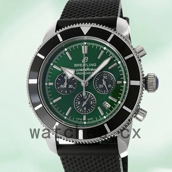 Breitling Superocean AB01621A1L1S1 46mm Men's Green Dial Quartz/Automatic
