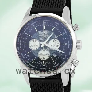 Breitling Transocean Chronograph AB0510U4BB62440X-A20D.1 46mm Men's Black Dial