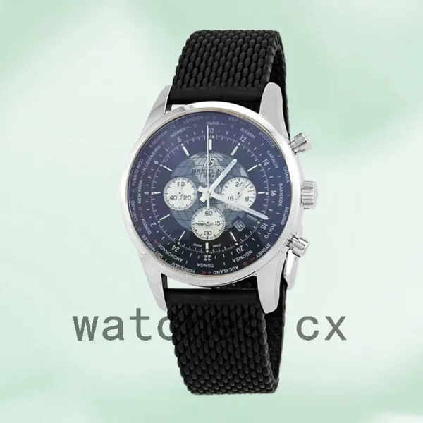 Breitling Transocean Chronograph AB0510U4BB62440X-A20D.1 46mm Men's Black Dial - Image 2