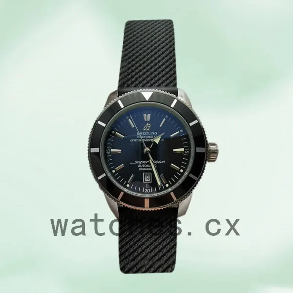 Breitling Superocean 46mm Men's AB2010121B1S1 Strap Black Dial - Image 2