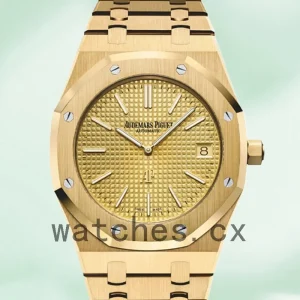 Audemars Piguet Royal Oak 43mm Men's 15202BA.OO.1240BA.02 Champagne Dial Bracelet