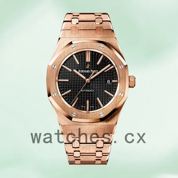Audemars Piguet Royal Oak 15400OR.OO.1220OR.01 41mm Men's Automatic Black Dial - Image 2