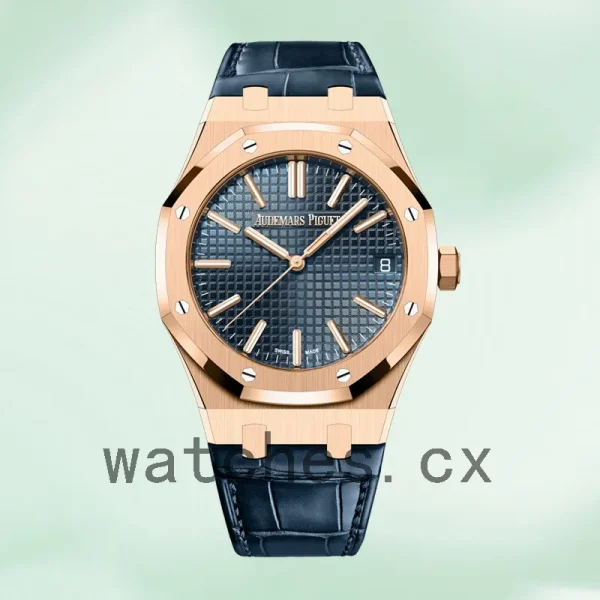 Audemars Piguet Royal Oak Men's 15510OR.OO.D315CR.01 41mm Blue Dial Rose Gold-tone - Image 2