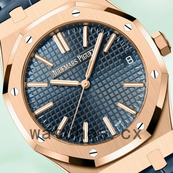 Audemars Piguet Royal Oak Men's 15510OR.OO.D315CR.01 41mm Blue Dial Rose Gold-tone - Image 3