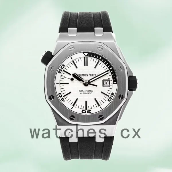 Audemars Piguet Royal Oak Offshore 42mm Men's 15710ST.OO.A002CA.02 White Dial - Image 2