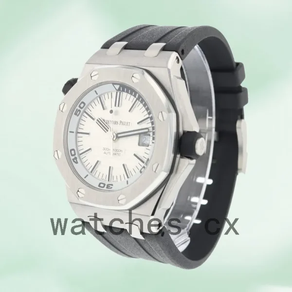 Audemars Piguet Royal Oak Offshore 42mm Men's 15710ST.OO.A002CA.02 White Dial - Image 4