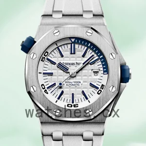 Audemars Piguet Royal Oak Offshore Men's 42mm 15710ST.OO.A010CA.01 Silver-tone Rubber Band