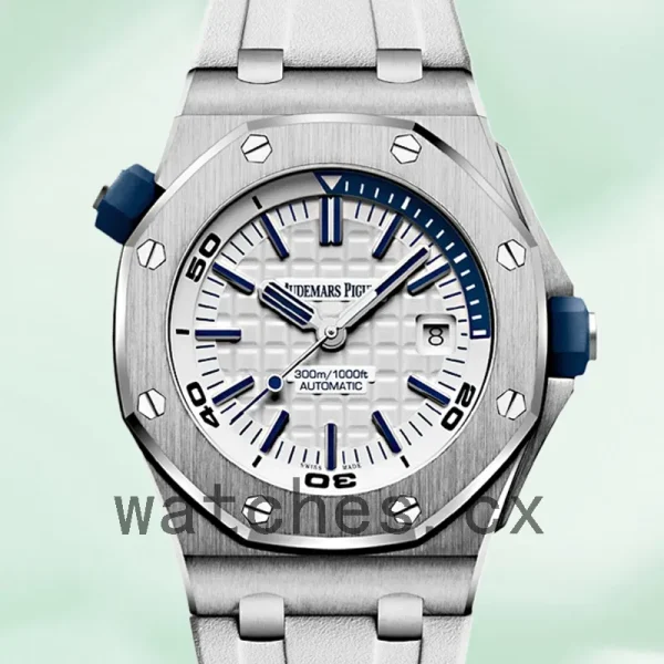 Audemars Piguet Royal Oak Offshore Men's 42mm 15710ST.OO.A010CA.01 Silver-tone Rubber Band