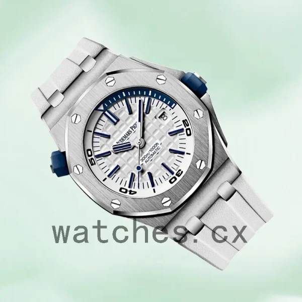 Audemars Piguet Royal Oak Offshore Men's 42mm 15710ST.OO.A010CA.01 Silver-tone Rubber Band - Image 3
