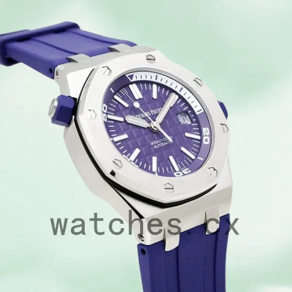 Audemars Piguet Royal Oak Offshore Men's 15710ST.OO.A077CA.01 42mm Purple Dial - Image 3